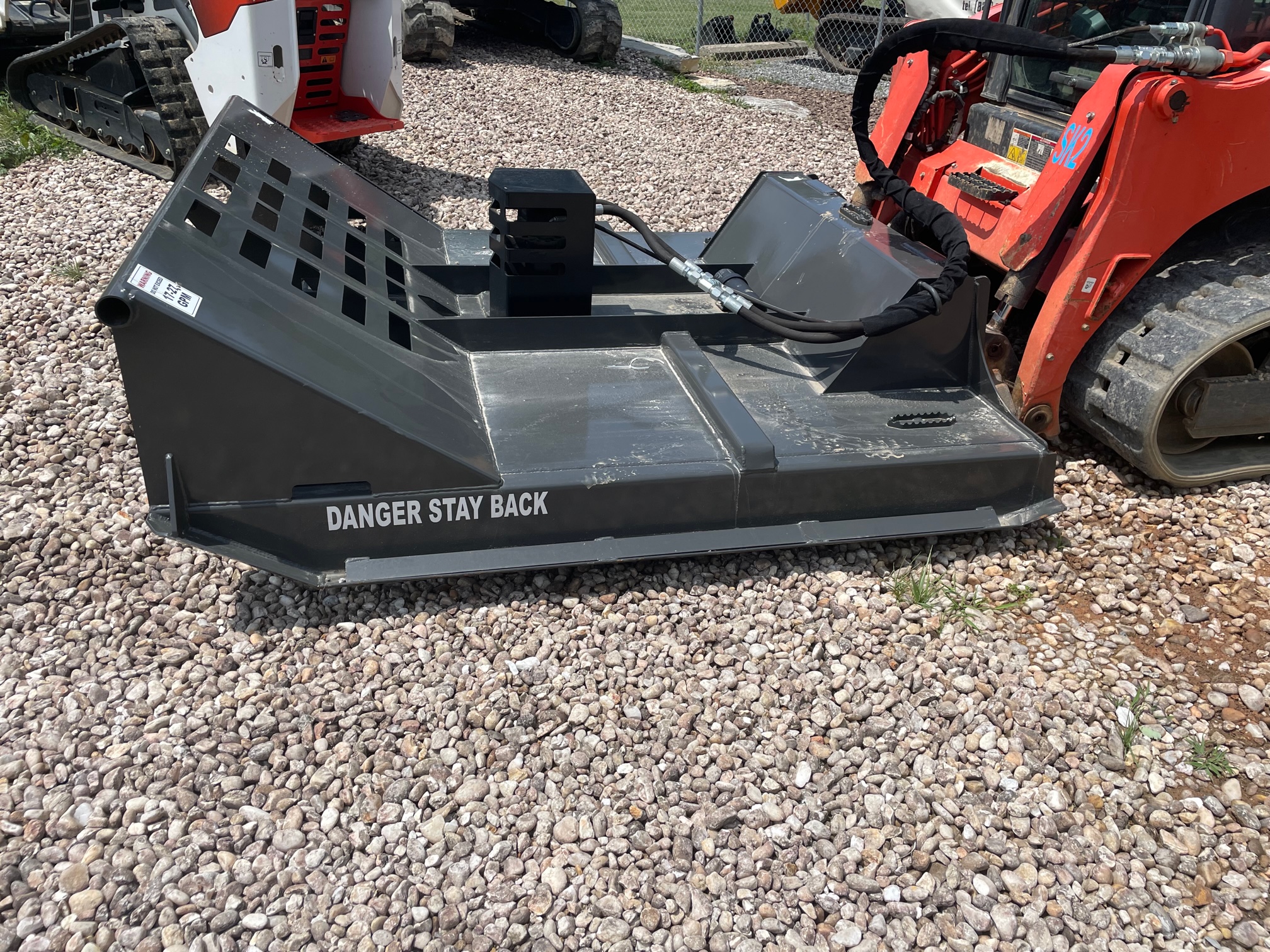 Rent the 72" Rotary CutterBush Hog for SVL75 Skidsteer J Creek