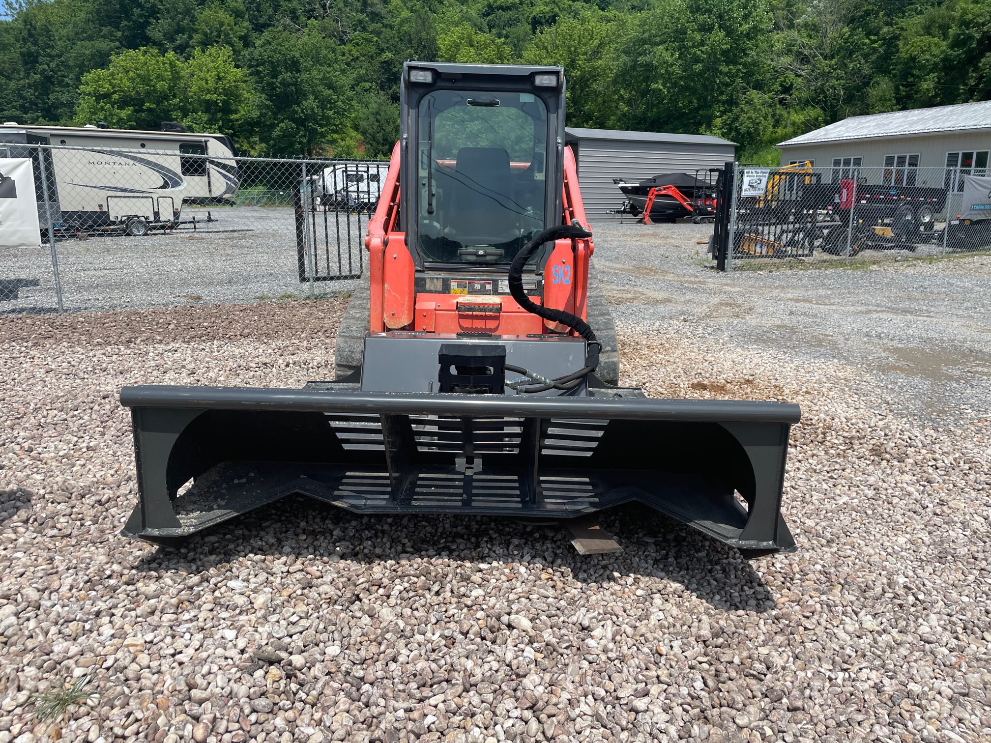Rent the 72" Rotary CutterBush Hog for SVL75 Skidsteer J Creek